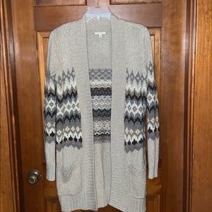 Long sweater cardigan